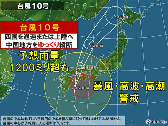台風10号