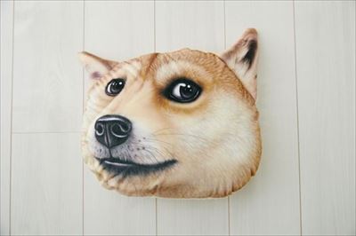 猫顔&犬顔クッション