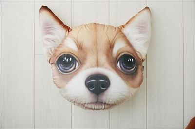 猫顔&犬顔クッション