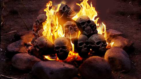 ドクロ 炭 燃える 着火剤 クラウドファンディング Makuake