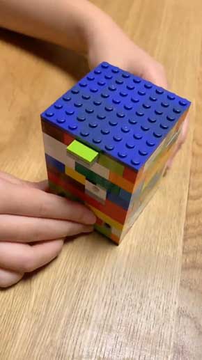小6 娘 4時間 作った 力作 レゴ からくり箱 小学生