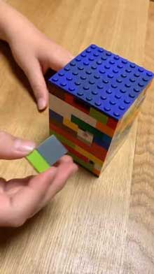 小6 娘 4時間 作った 力作 レゴ からくり箱 小学生