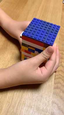 小6 娘 4時間 作った 力作 レゴ からくり箱 小学生