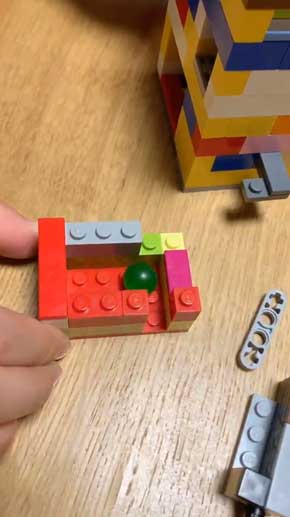 小6 娘 4時間 作った 力作 レゴ からくり箱 小学生