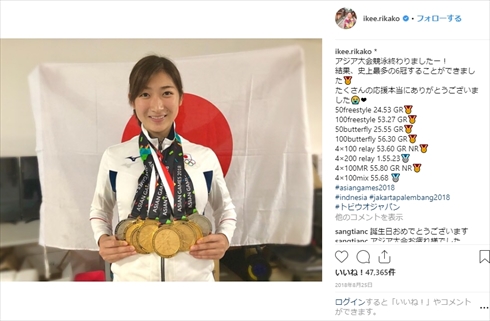 池江璃花子 白血病 闘病 Instagram ディズニーランド 競泳 退院 誕生日 アジア大会 6冠