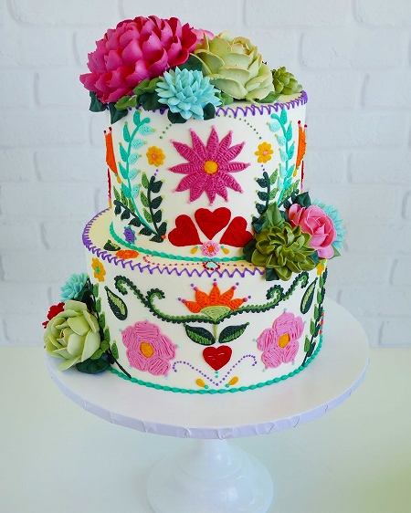 刺繍のようなケーキ
