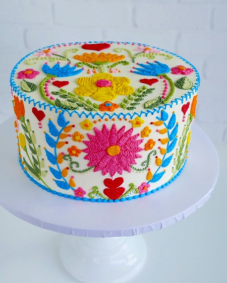 刺繍のようなケーキ