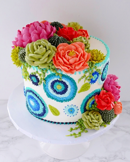 刺繍のようなケーキ