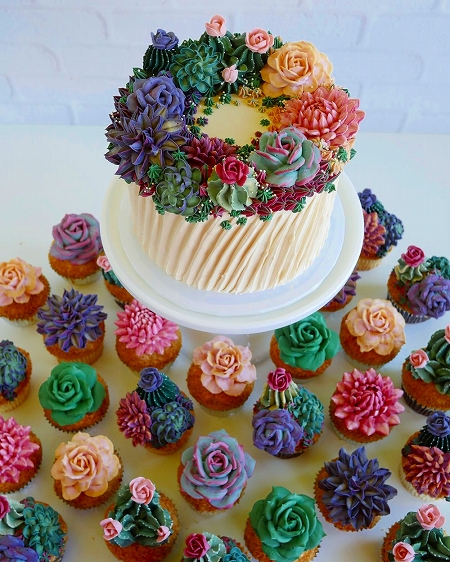 刺繍のようなケーキ