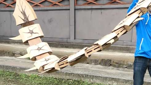 東京喰種 トーキョーグール クインケ フエグチ壱 真戸呉緒 段ボール 再現 つくるさん。