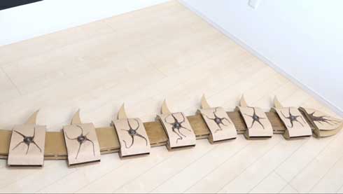 東京喰種 トーキョーグール クインケ フエグチ壱 真戸呉緒 段ボール 再現 つくるさん。