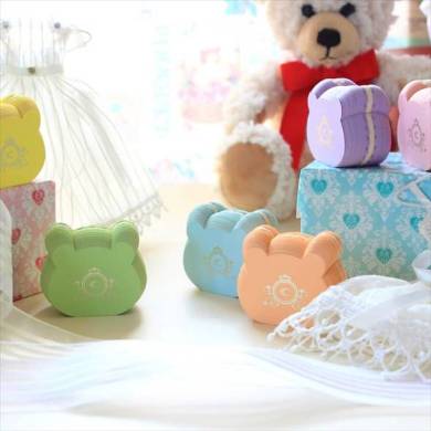 「マカロンふせん」クマさんバージョン6色イメージ