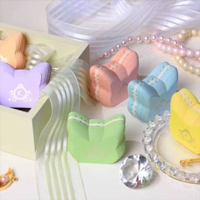 「マカロンふせん」猫ちゃんバージョン6色イメージ