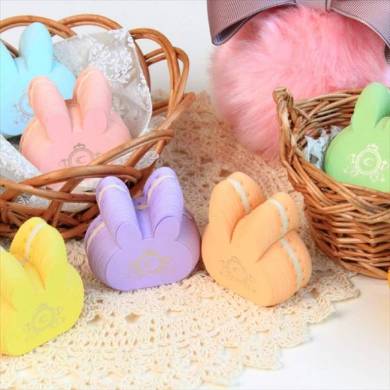 「マカロンふせん」うさぎさんバージョン6色イメージ