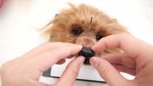 全て 人間の毛 人毛 犬 羊毛フェルト バレッタ 手作り マネキン 髪 圧倒的不審者の極み YouTube