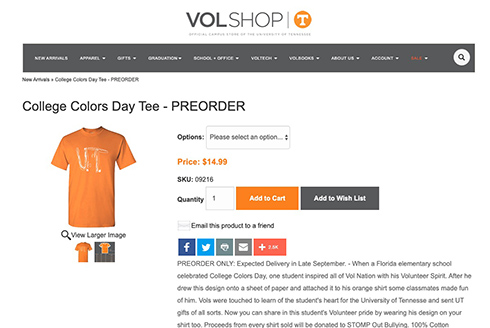 スポーツチームの応援Tシャツを自作した少年がからかわれるも　公式グッズ化され収益がいじめ防止寄付へ