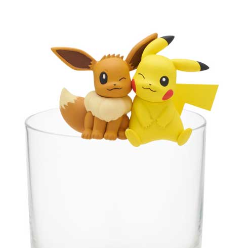 PUTITTO ピカチュウ＆イーブイ 2 2体セット かわいい コップのフチ キタンクラブ