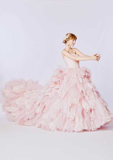 葉菜桜花子 お花のドレス 花言葉 ウエディングドレス ブランド 絵