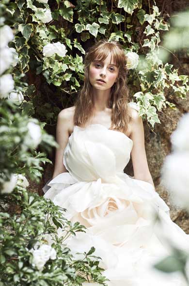 葉菜桜花子 お花のドレス 花言葉 ウエディングドレス ブランド 絵