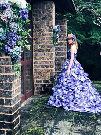 葉菜桜花子 お花のドレス 花言葉 ウエディングドレス ブランド 絵