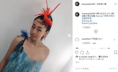 浅田真央 不死鳥 フェニックス 美女採集 清川あさみ