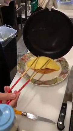 ライスに乗せるところ