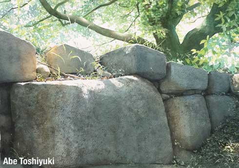透明 水彩画 あべとしゆき 風景 リアル 写実的 絵 自然