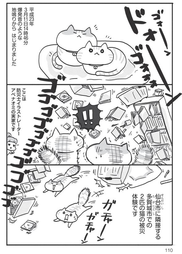 アベナオミ『猫と震災と母親と』2