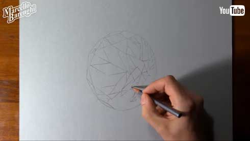 エメラルド 絵 リアル 制作過程 Marcello Barenghi イタリア アーティスト YouTube