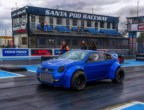 VW ルポ 魔改造 ドラッグレース コンパクトカー 軽自動車 1800馬力