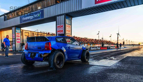 VW ルポ 魔改造 ドラッグレース コンパクトカー 軽自動車 1800馬力