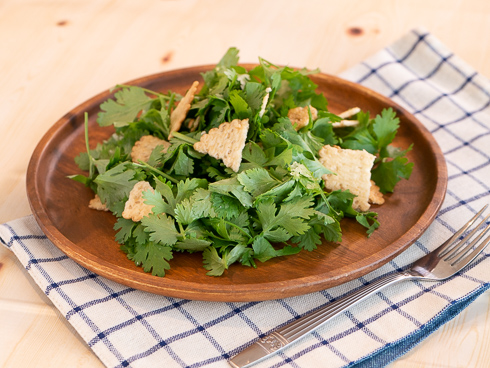 ハーベストパクチーサラダ　完成