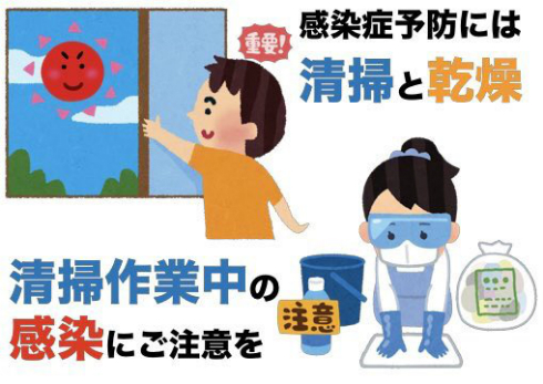 被災した家屋での感染症