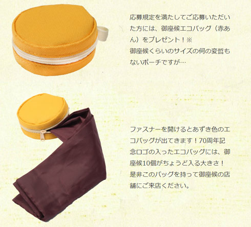 御座候エコバッグの写真