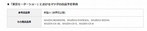 東京モーターショー マツダ EV