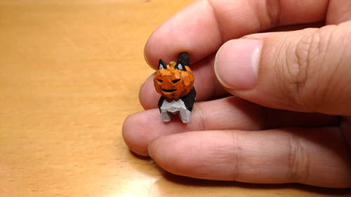 手乗りジャックランタン猫