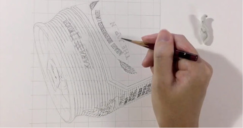 鉛筆でスーパードライ