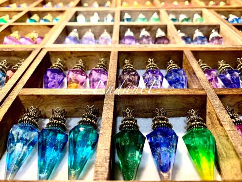 レジン 魔法 道具 ハンドメイド ペンデュラム アクセサリー 綺麗