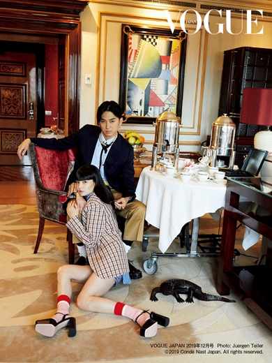 秋元梢 松田翔太 VOGUE ボーグジャパン モデル 表紙