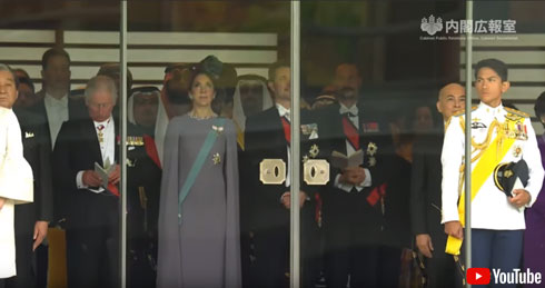 即位礼正殿の儀の様子