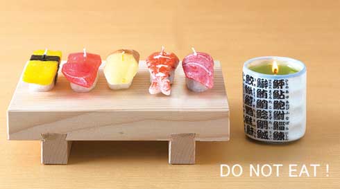 カメヤマ お寿司 お団子 キャンドル ローソク 大トロ サーモン みたらし
