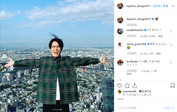 オリエンタルラジオ 藤森慎吾 渋谷スクランブルスクエア