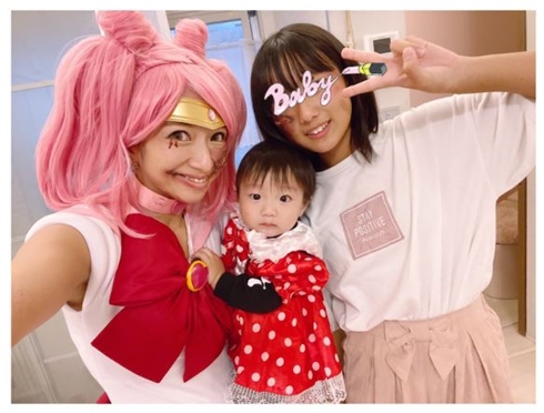 辻希美 セーラームーン ちびうさ ハロウィン 仮装 コスプレ