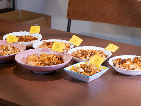 大量に並ぶマーボー豆腐