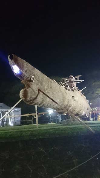 巨大わらかがし 宇宙戦艦ヤマト 藁 ど〜んとかがし祭 展示
