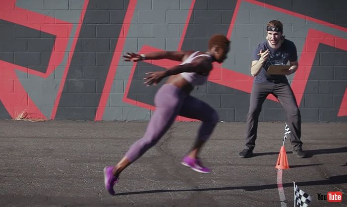 「NARUTO走り」は本当に速いのか？　金メダリストが実際に走って検証　「腕のバランスが取れないので危ない」