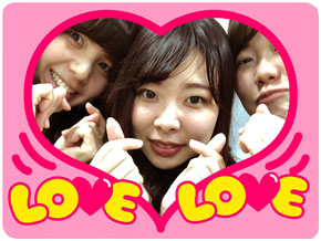 撮影例　ハート形のフレーム