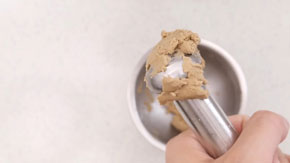 乳鉢でまぜたところ