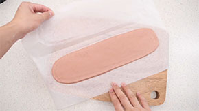 伸ばされたところ