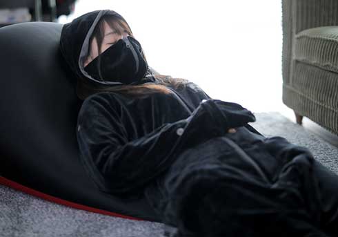 ゲーミング着る毛布 ダメ着 4G ストレッチ生地 ゲーマー向け 防寒着